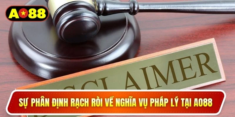 Sự phân định rạch ròi về nghĩa vụ pháp lý tại AO88